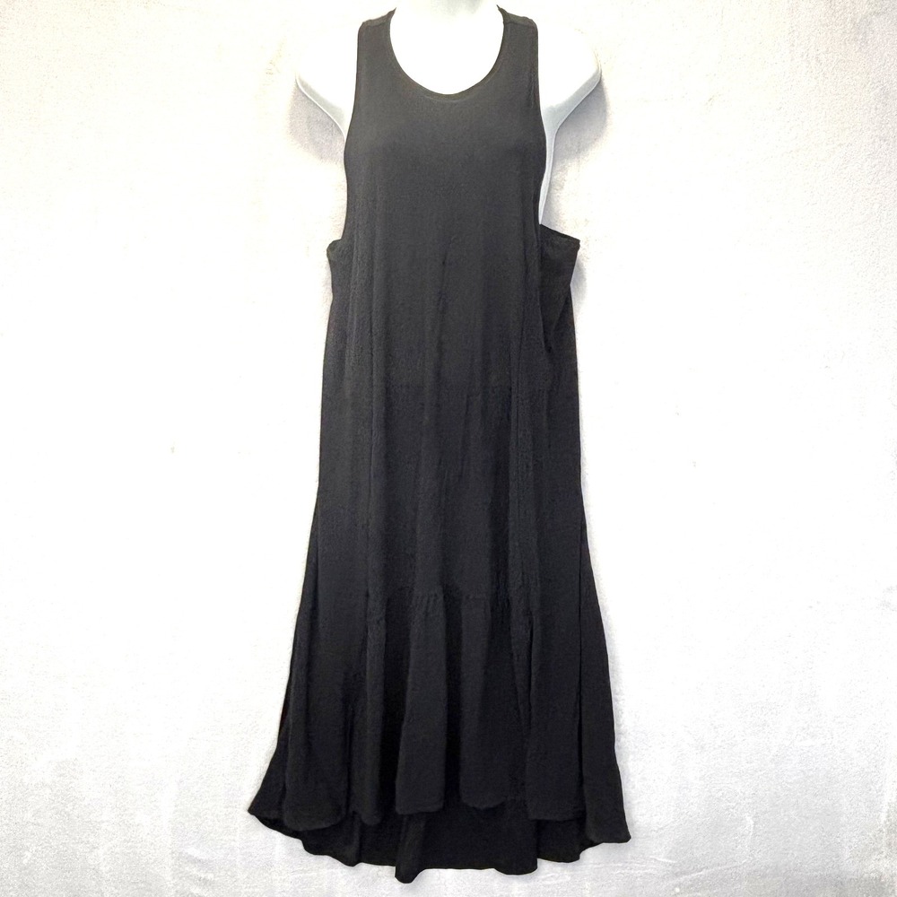 Sweaty Betty Athletic Racerback Tank Dress Size M Black Midi Quick Dry Relaxed